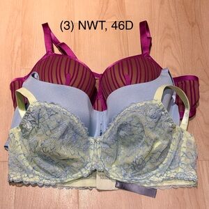 NWT Set of 3 Savage x Fenty bras, 46D
